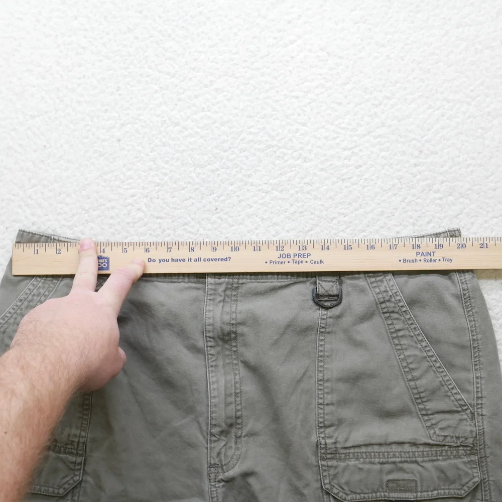 Wrangler Shorts Mens Size 40 Cargo Outdoor Utility Lightweight Gray Cotton